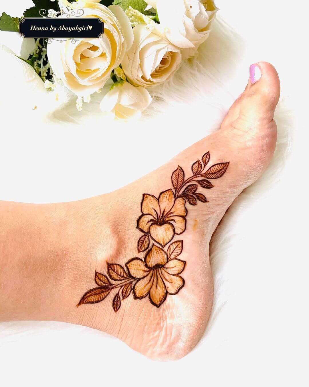Elegant Henna Tattoo Designs for Feet Floral Mehendi Design For Feet
