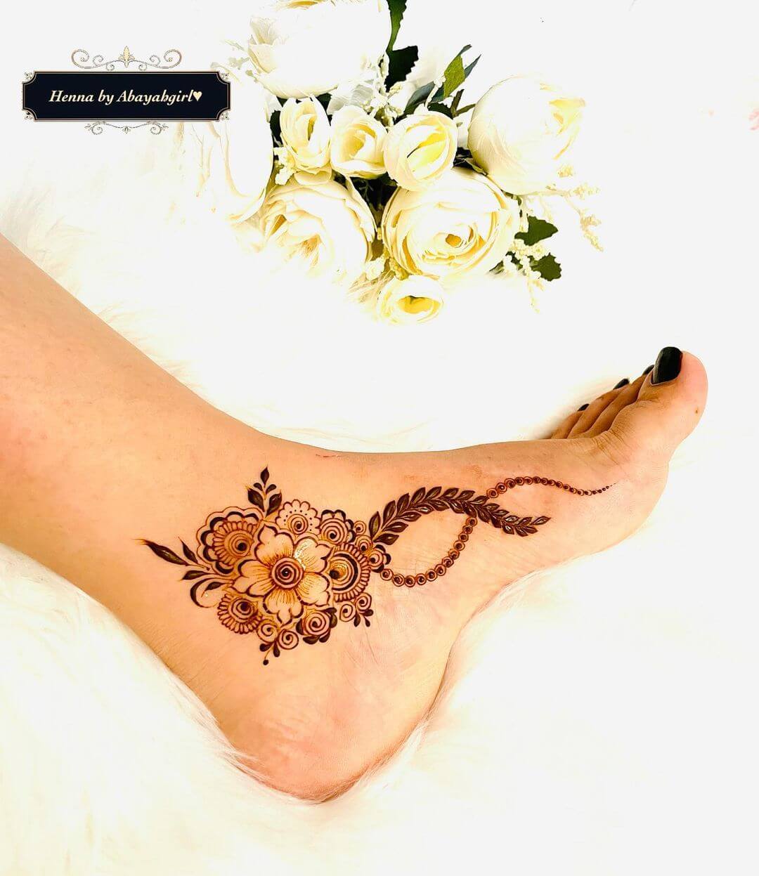 Elegant Henna Tattoo Designs for Feet Beautiful Floral Mehendi Design For Feet