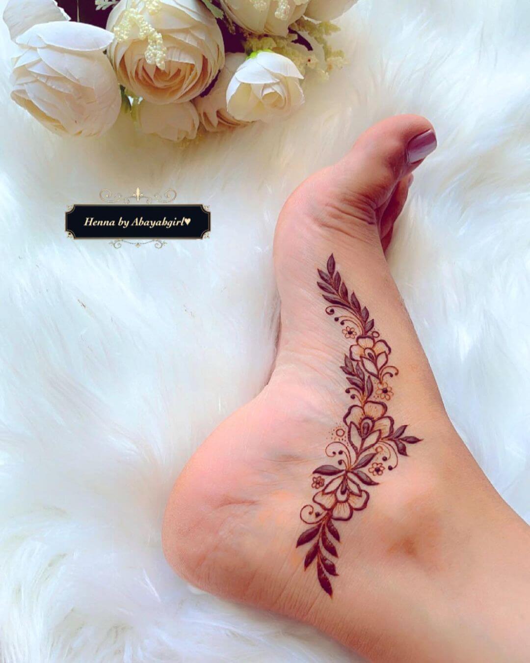 Elegant Henna Tattoo Designs for Feet Stylish Mehendi Design For Feet