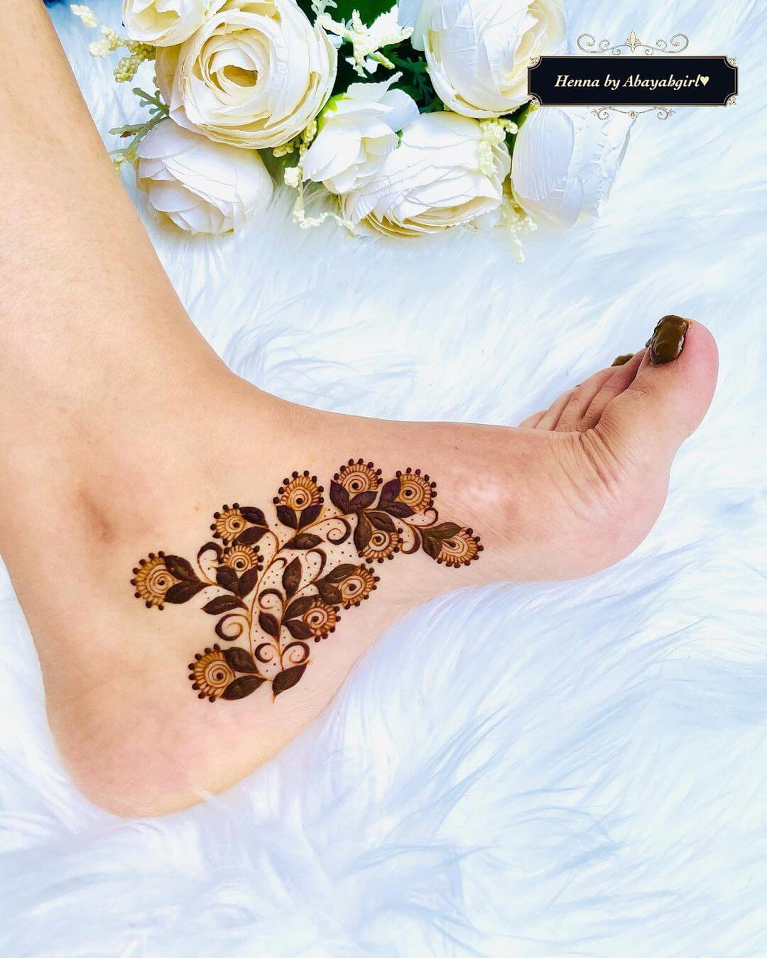 Elegant Henna Tattoo Designs for Feet Bridal Henna Design For Feet