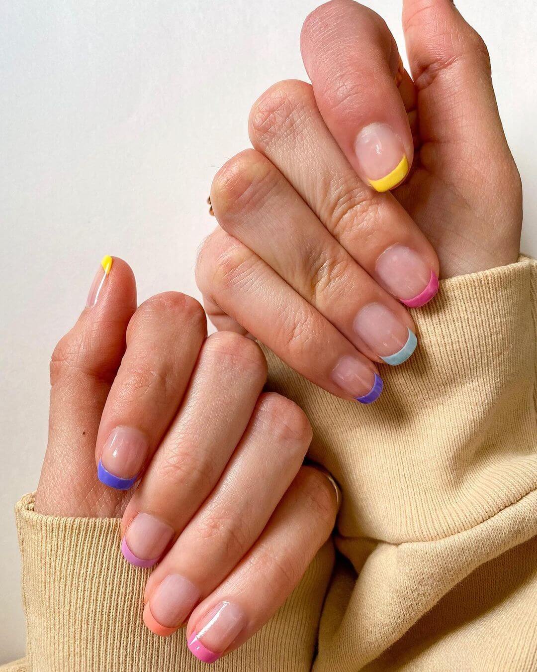 Nail Art Designs on edge of the nail