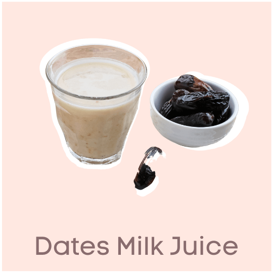 Dates Milk Juice Fruit Juices To Gain Weight with High Calorie