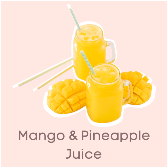 Mango & Pineapple Juice Fruit Juices To Gain Weight with High Calorie