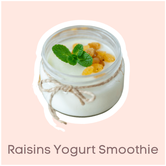 Raisins Yogurt Smoothie