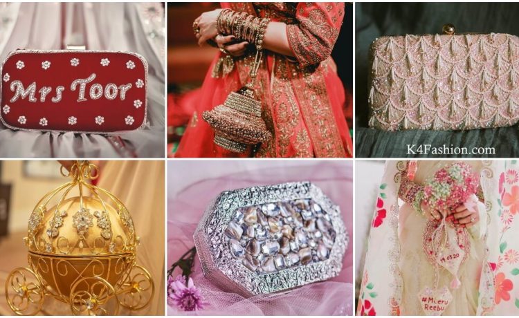 Checkout the designer bridal handbags for looking striking looks in wedding. In Indian wedding, women carries potli bags and clutches along with their designer lehenga and sarees. Ask to your designer to design a perfect pair of lehenga along-with potli bag and clutches.