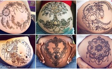 Checkout henna tattoo designs for pregnant bellies. Pregnant ladies  do the belly painting, henna designs and mandala for the good fortune of the new born baby. Ask to your designer to design tattoo which will create eternal bond between pregnant lady and new-born baby.