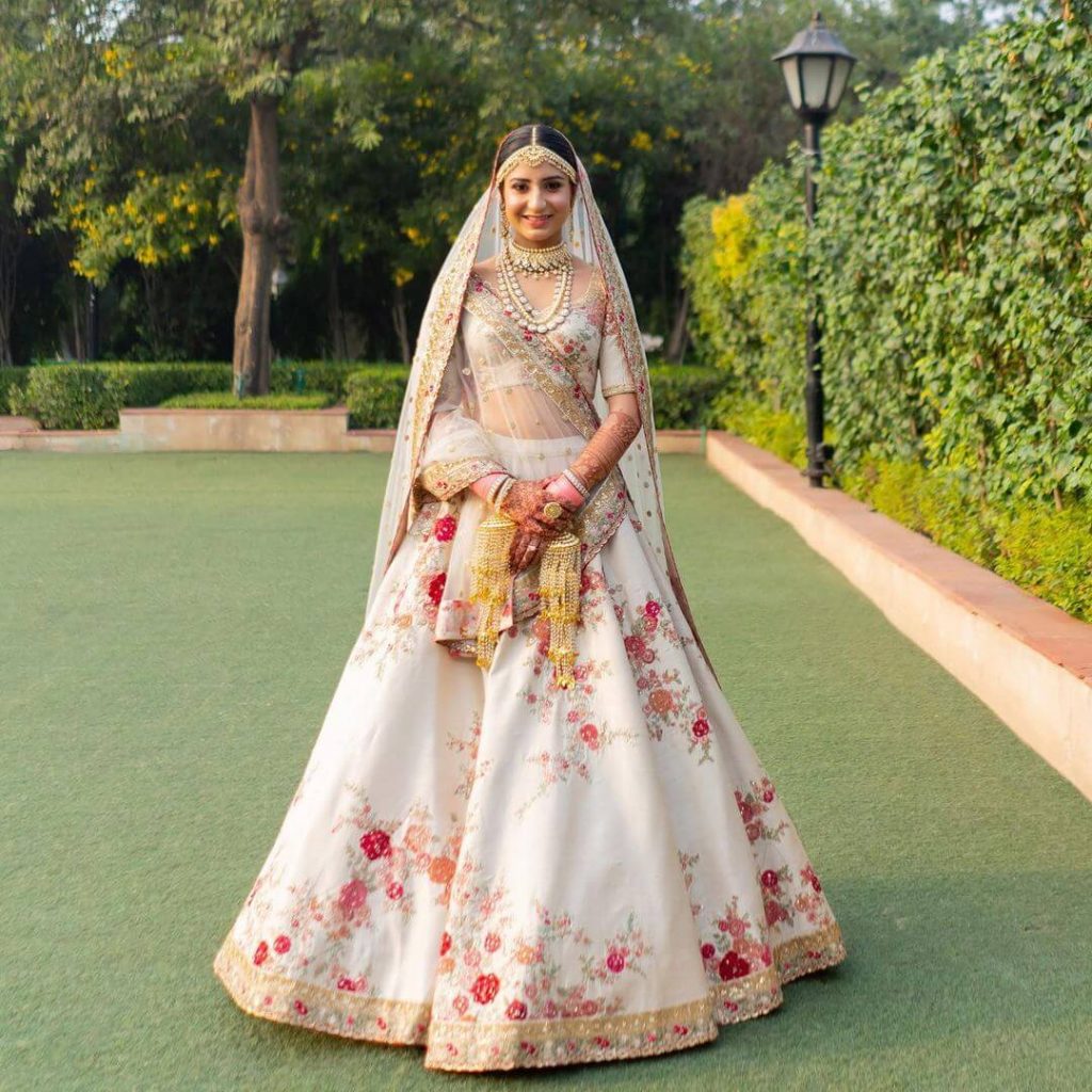 White Wedding Lehenga Designs for Indian Brides K4 Fashion — free download