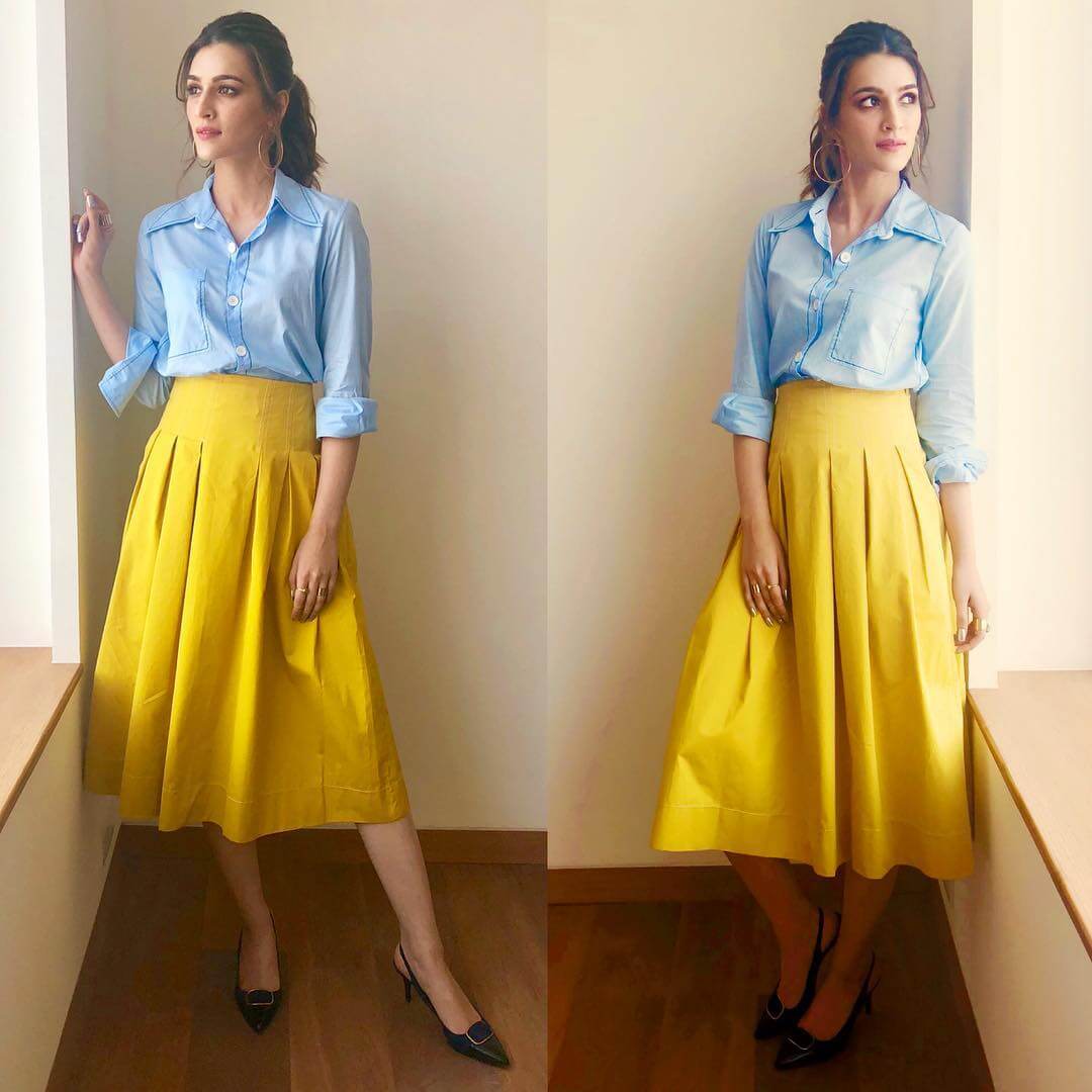 Kriti Sanon Pair it, blend it Yellow Outfits for Summer