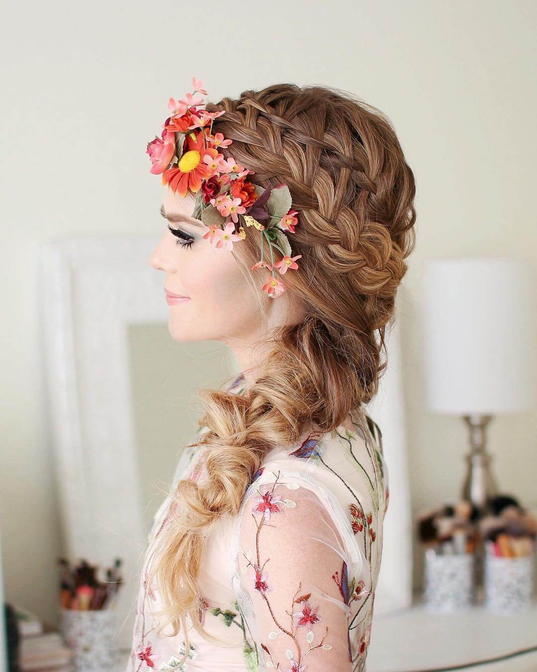 Cute Birthday Hairstyles for Girl and Women A blend of braid and curls