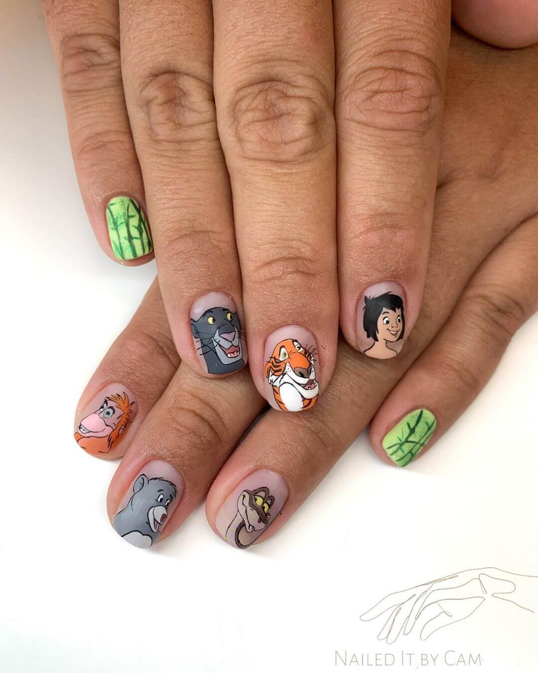 Disney Nail Art Designs Disney's Junglebook as cool nail art design