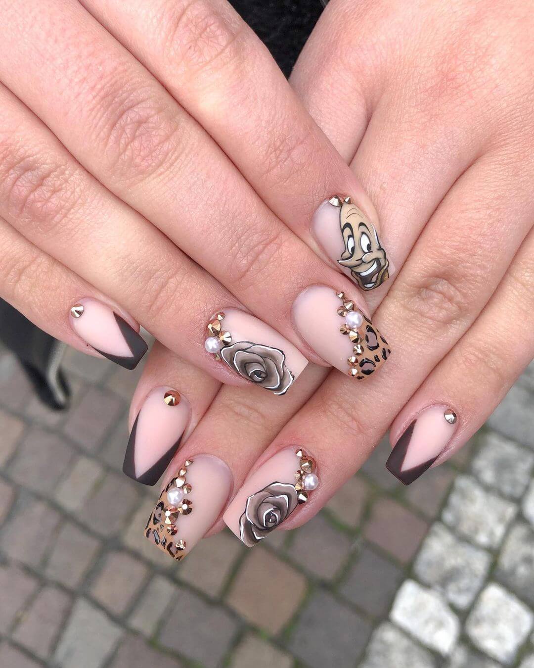 Disney Nail Art Designs Leopard themed cool nail art