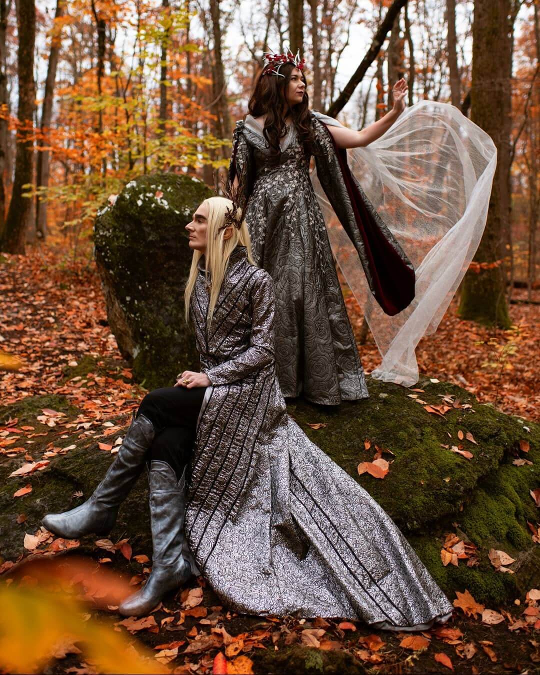 Elven Fantasy Couple Halloween Costumes