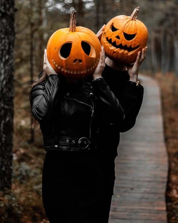 Halloween Costumes for Couple Pumpkin Head Black Couples Halloween Costumes