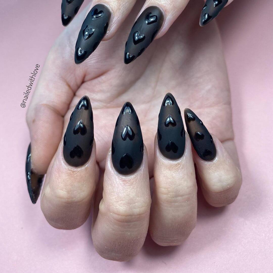 Want only black on your nails? Try this