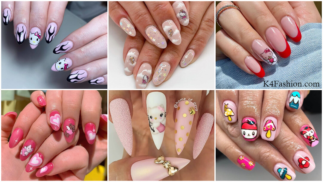 Hello Kitty Nail Art Designs for Beginners - K4 Fashion