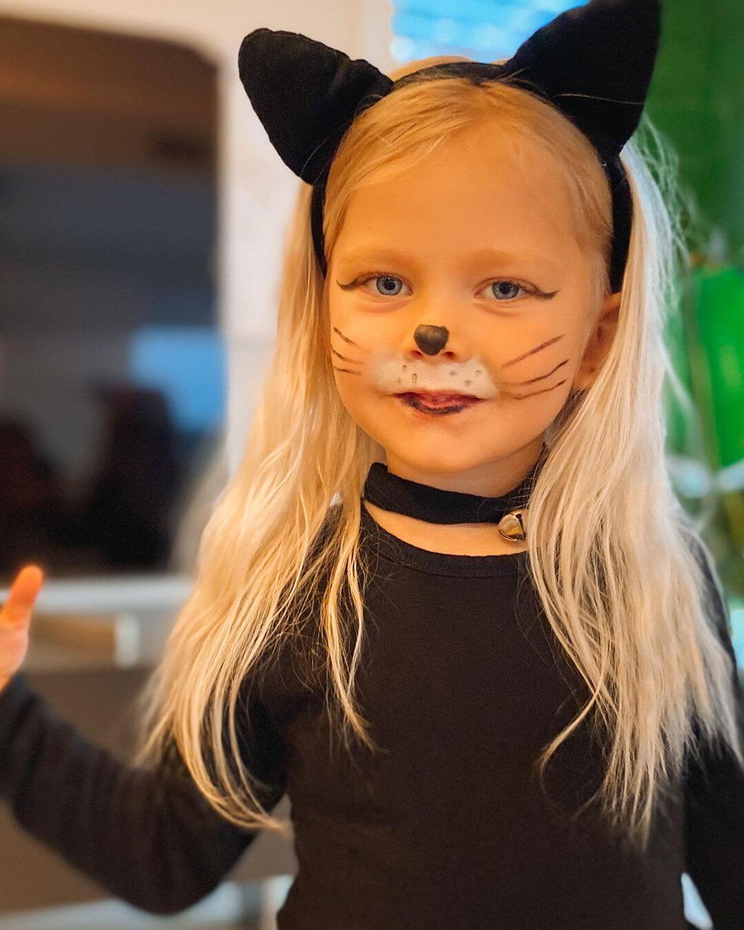 Kid's Halloween Makeup Cat themed Halloween makeup for kids