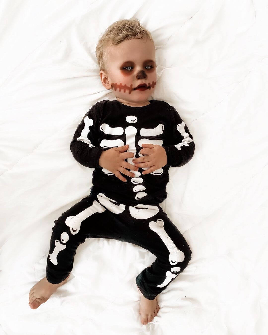 Kid's Halloween Makeup Baby Skeleton