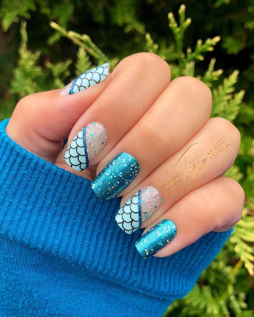 Mermaid Nail Art Designs