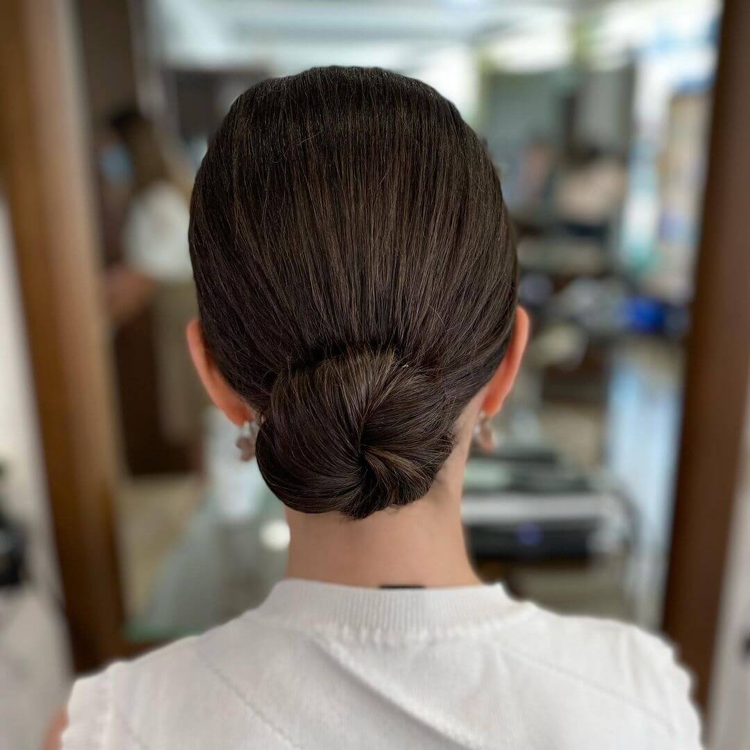 Office Hairstyle For Woman with Long Hair Bun It Up