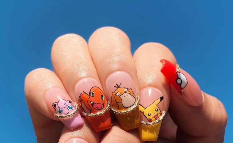 Pikachu And Pokemon Nail Art Designs - K4 Fashion