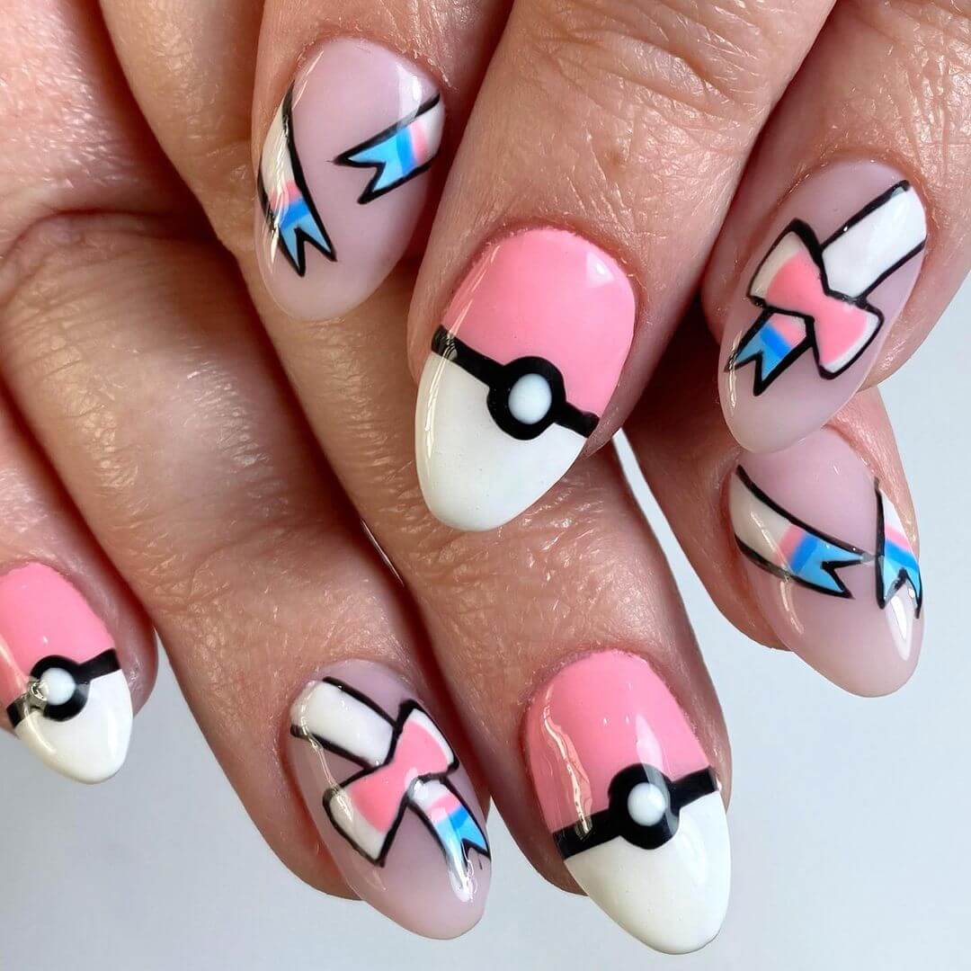 Pikachu And Pokemon Nail Art Designs A classy way to Express your love for pokemon