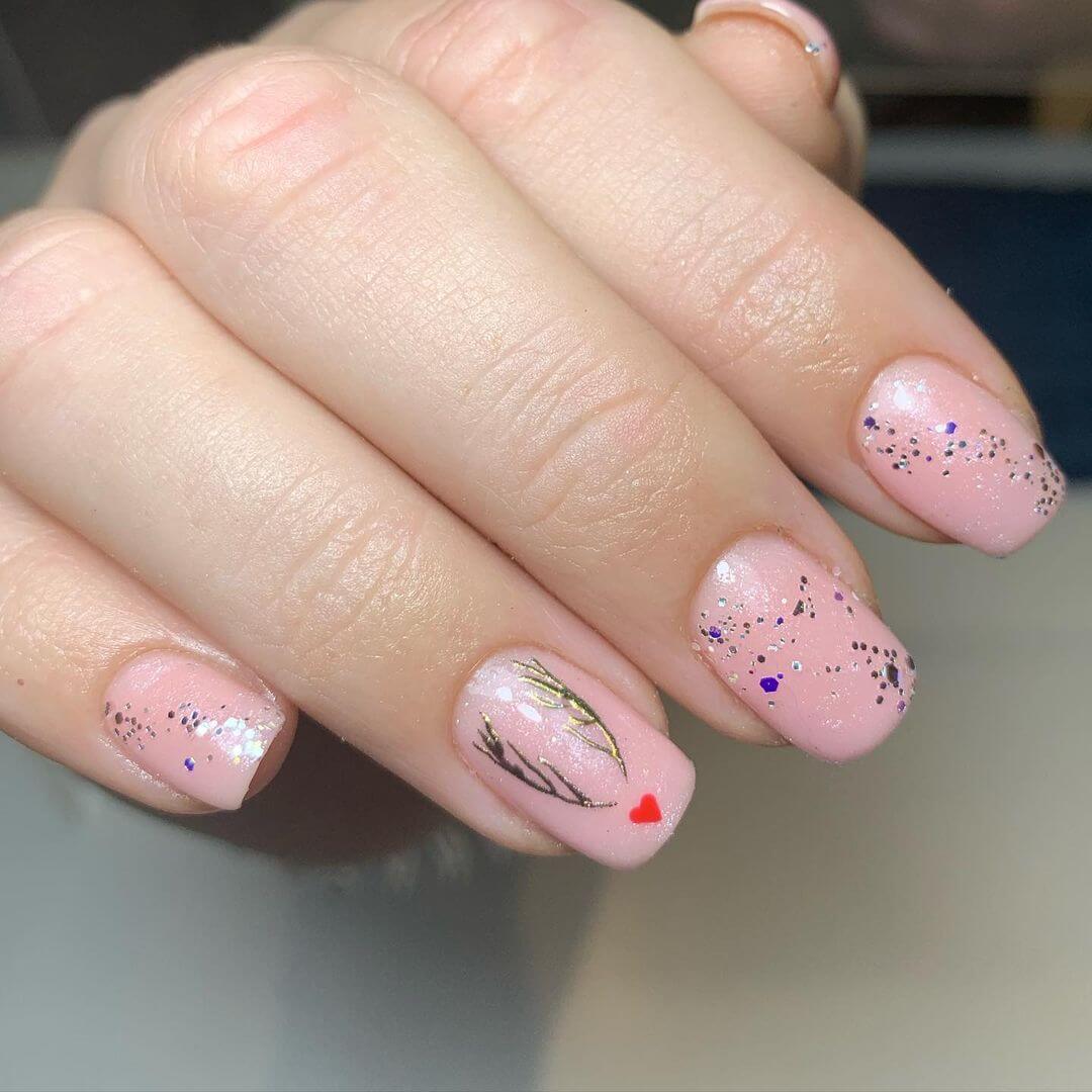 Reindeer Nail Art Designs Pinky Pink