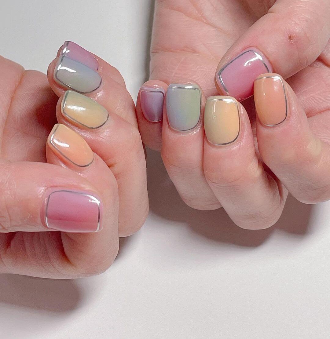 Silver Nail Art Designs The Pastel Palette And Silver Shine