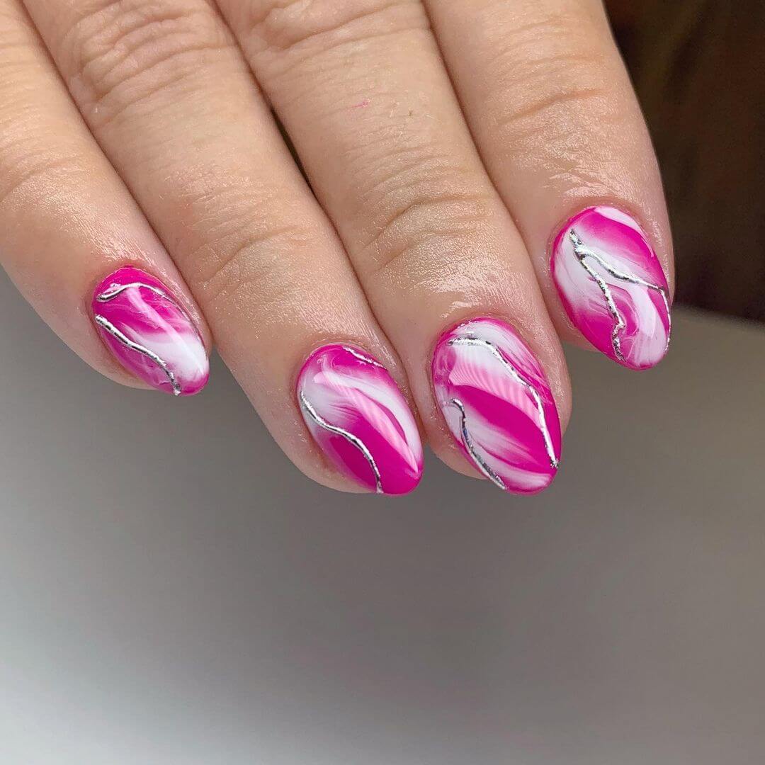 Pink white and silver for a wow!