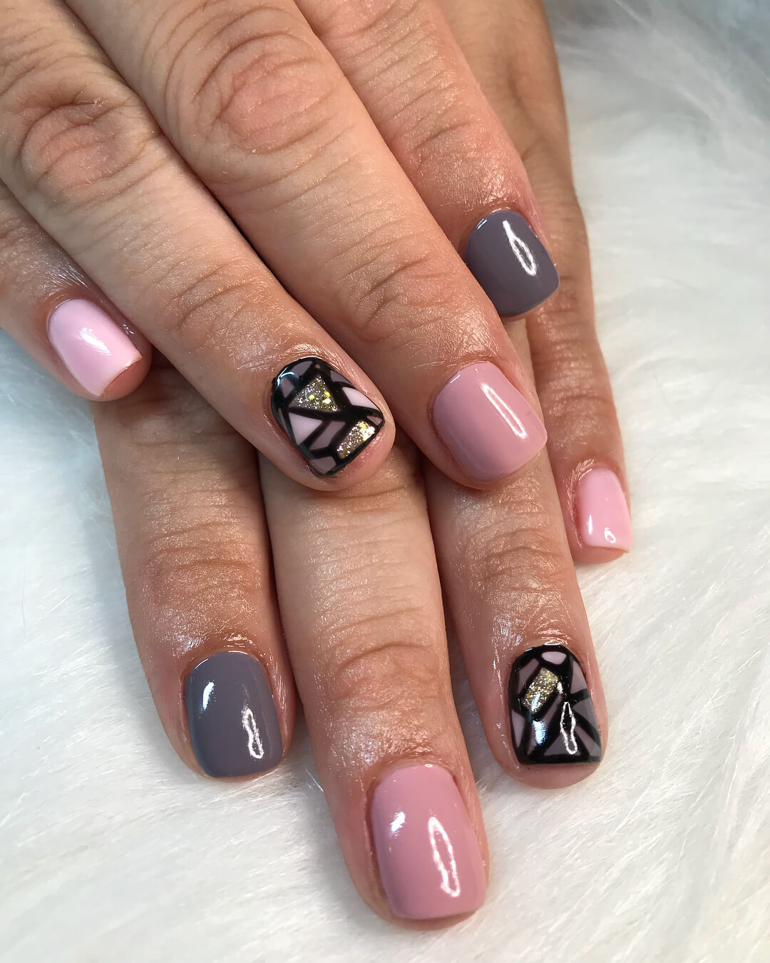 Stained Glass Nail Art Designs A subtle and surreal nailart which is absolutely adorable