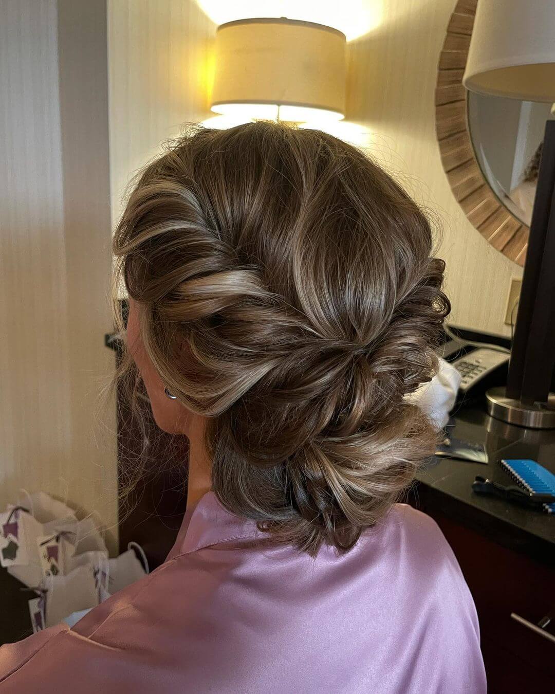 Wedding Guest Hairstyles Roll your hair then make a bun