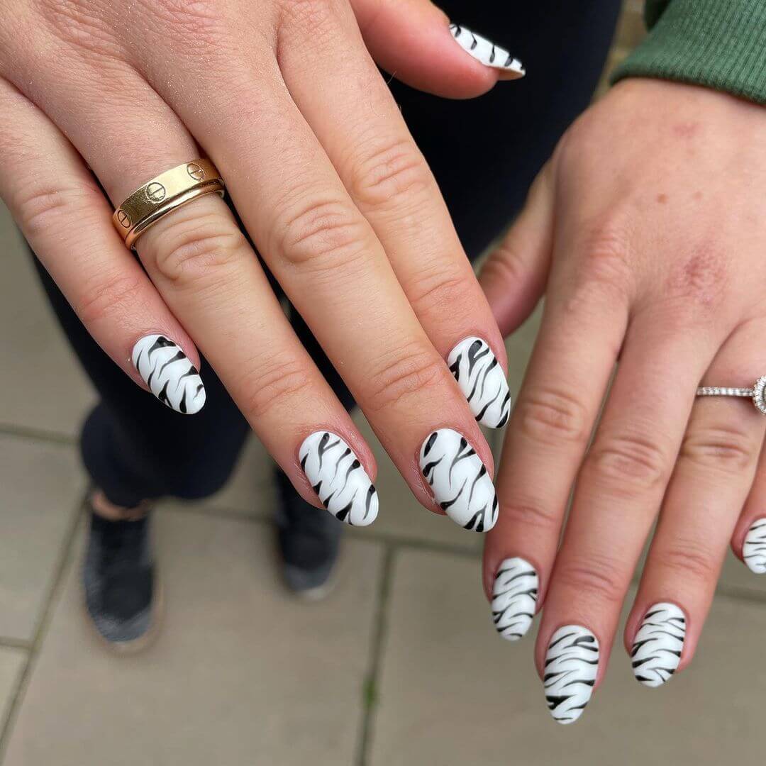 Zebra Nail Art Design Zebra Nails