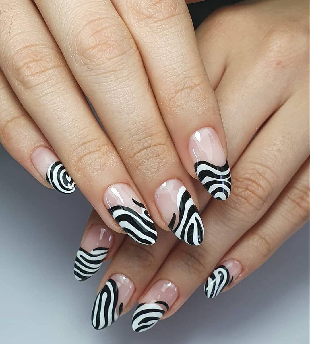 Zebra Nail Art Designs Protruding Zebra Nail Art Design