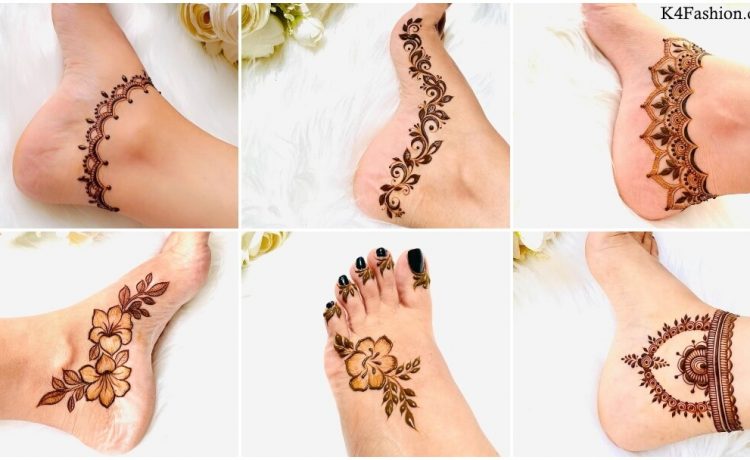 Feet Decorated With Amazing Henna Tattoo Or Mehndi Art From Flat Angle  Stock Photo - Download Image Now - iStock