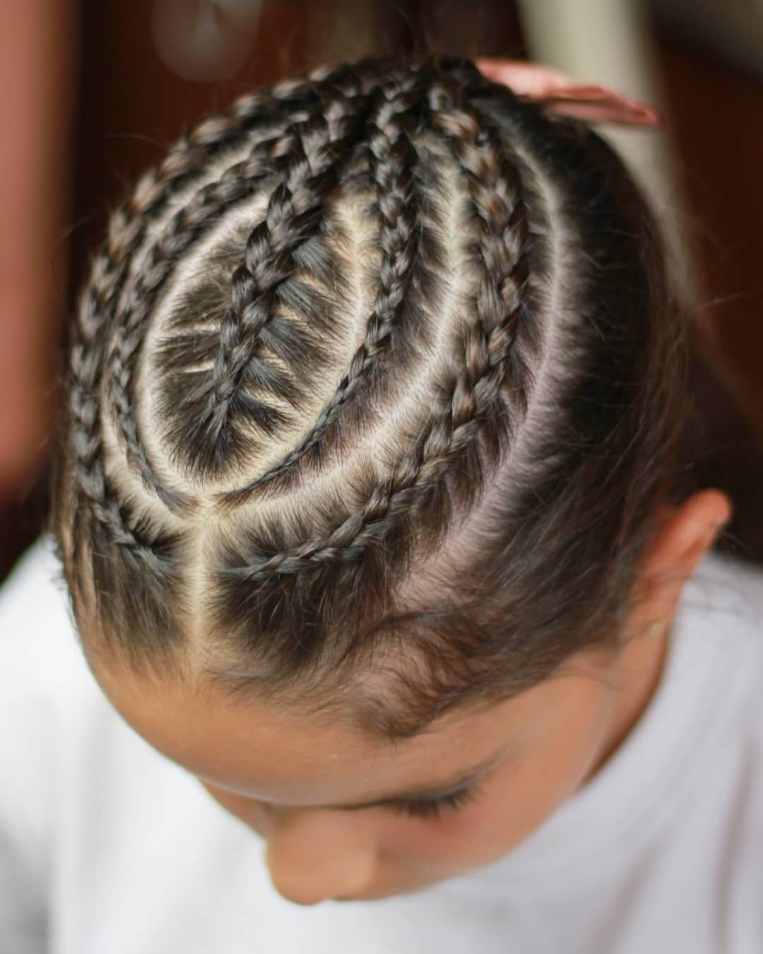 Cornrow braids hairstyle for kids