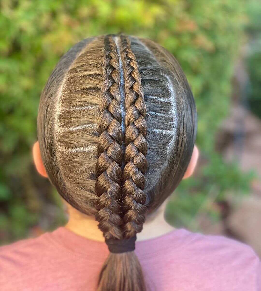 Parallel knotted braids for kids