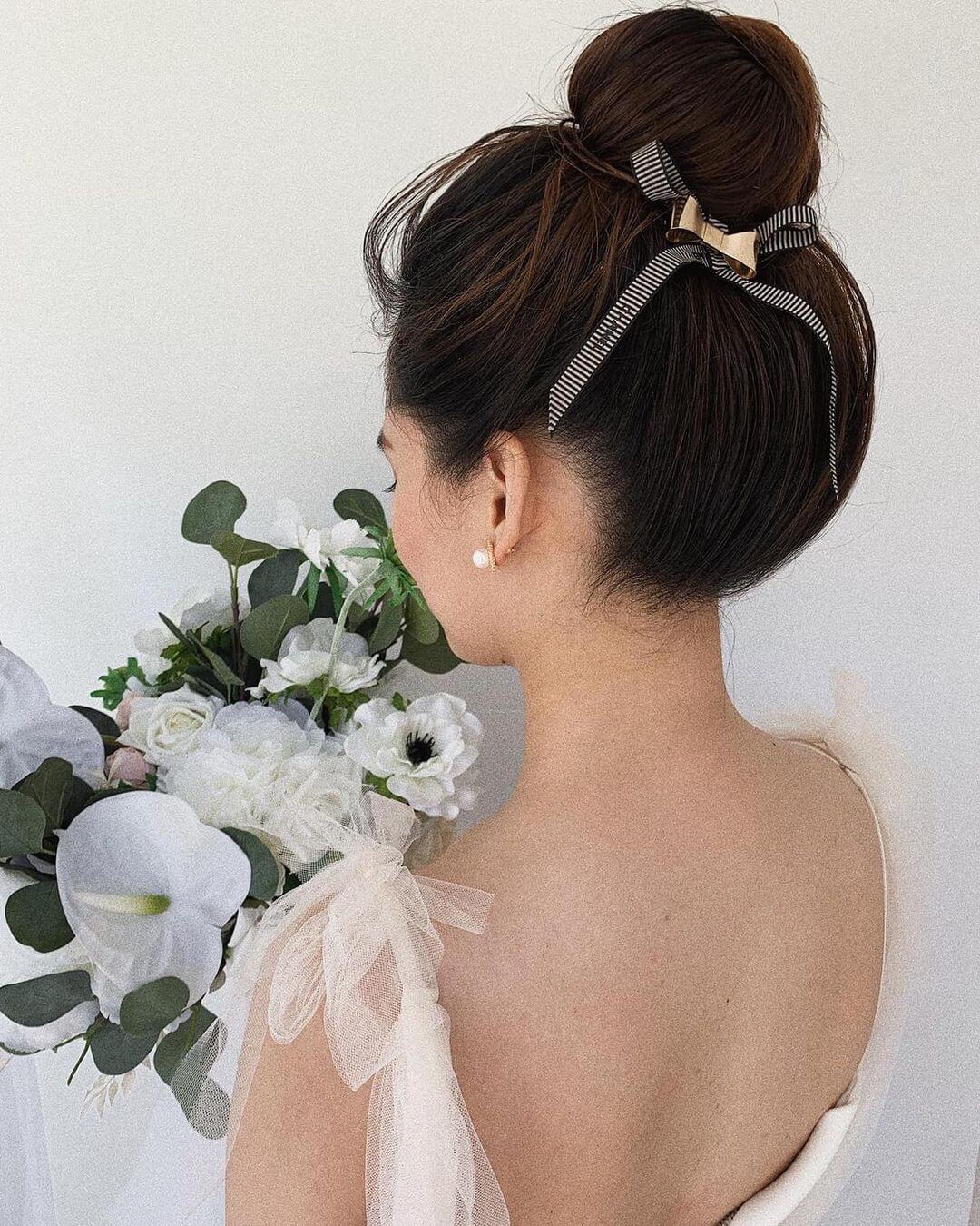 Bridesmaid Hairstyle for Young Women Bun Baby