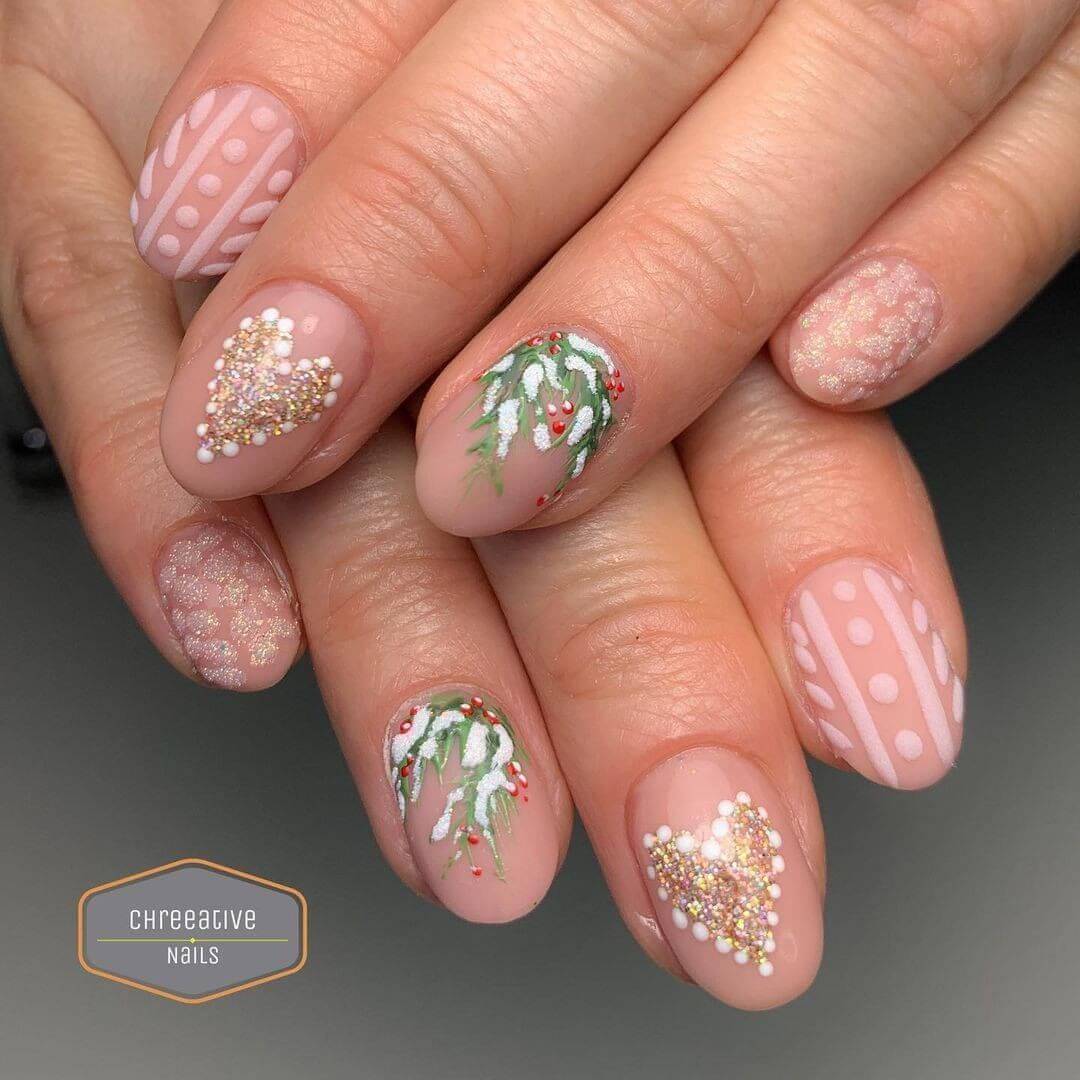 Christmas nail art designs For The Love Of Jesus