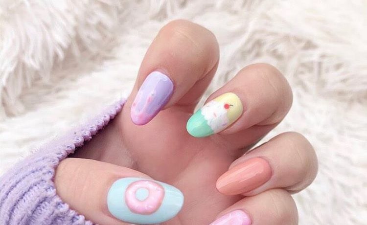 Doughnuts and cupcakes make the cutest nail art!