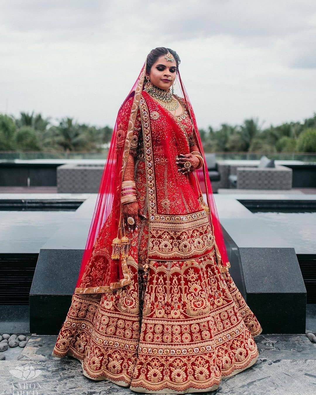 Red Bridal Outfit