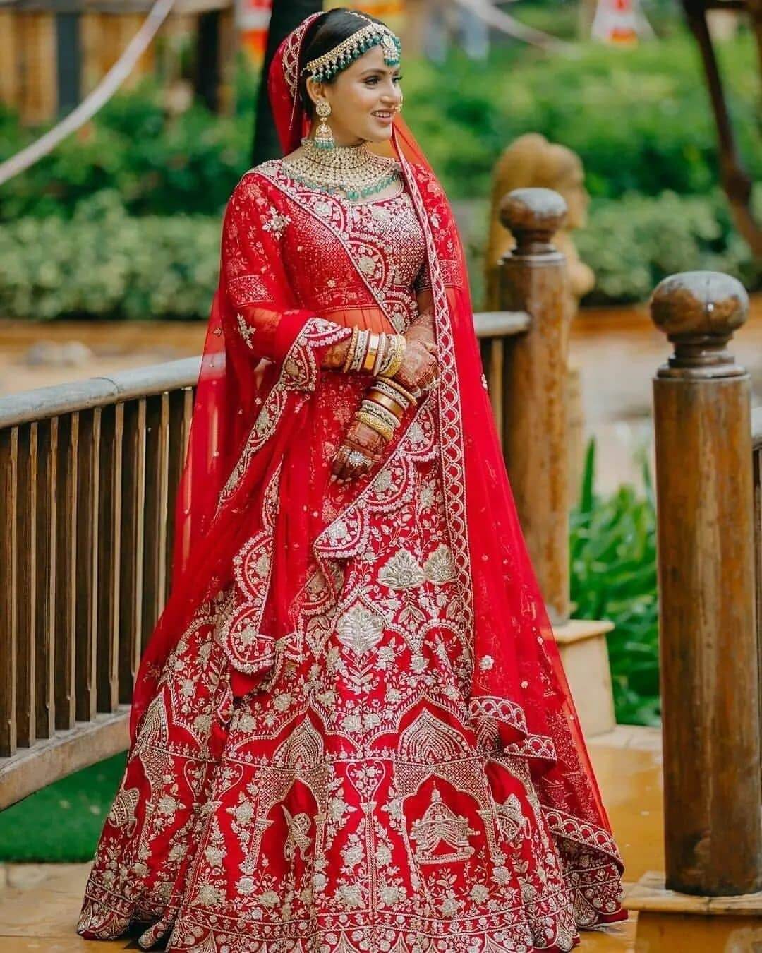 Indian Bridal Dupatta Styles Shine Bright In Red