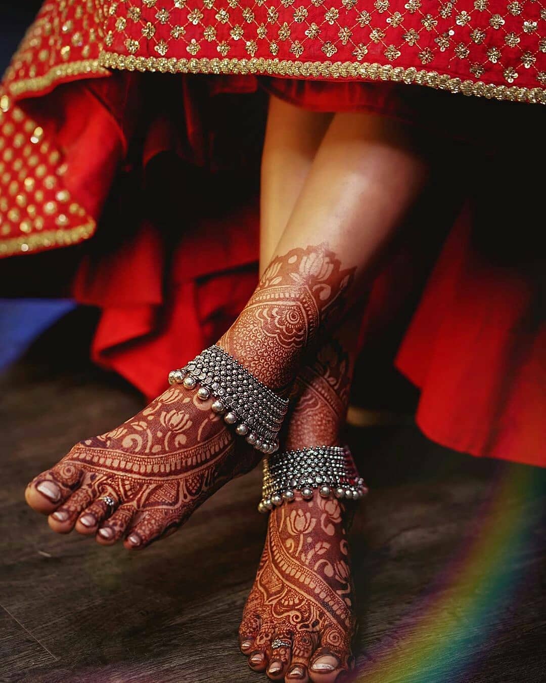 Indian Bridal Payal Design Dark Silver Simple Bridal Anklets