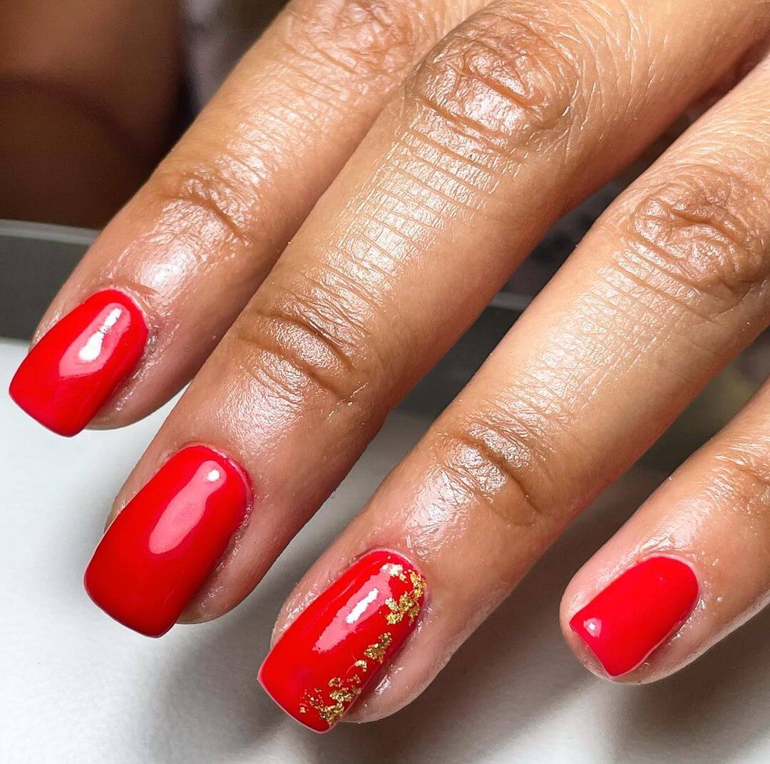 Indian Wedding Nail Art Designs Bold In Red