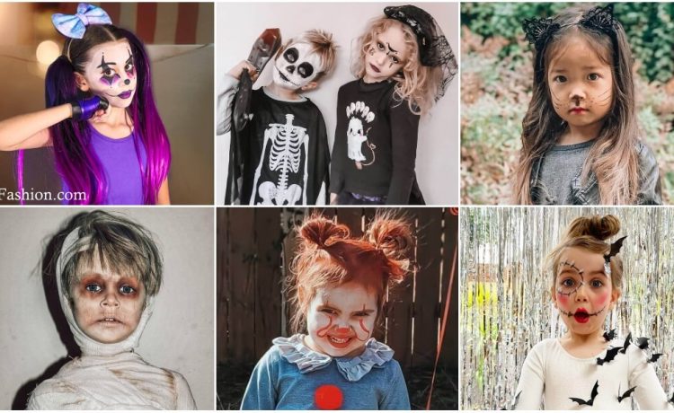 Halloween Makeup For Kids - Cute & Scary - K4