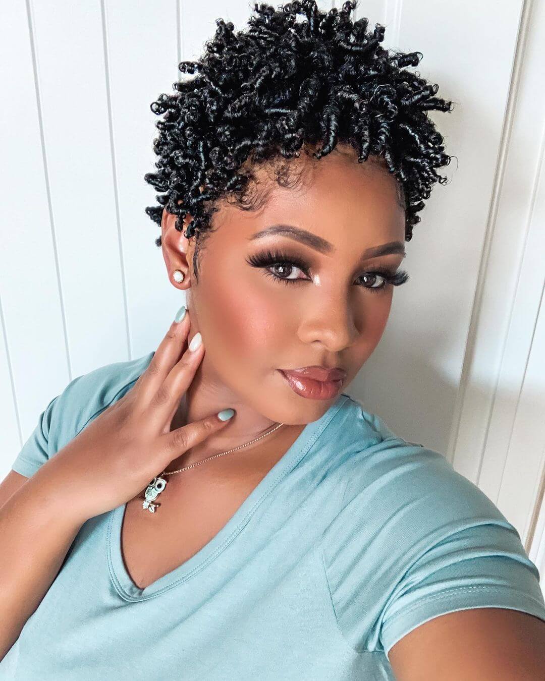 Twisted Kinky Short Curls - Protective Hairs