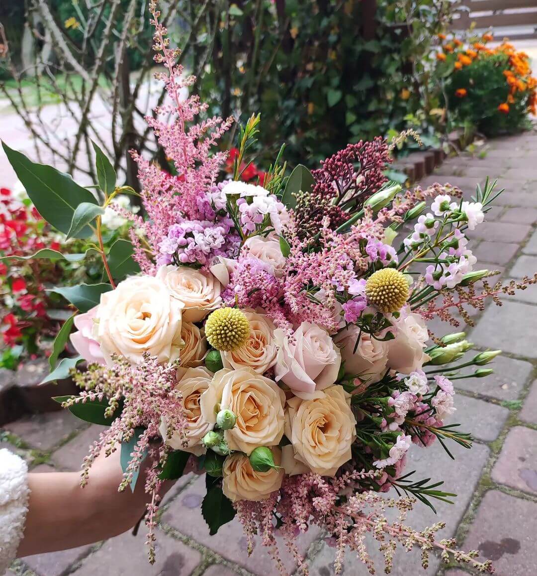 A Bushy Wedding Bouquet