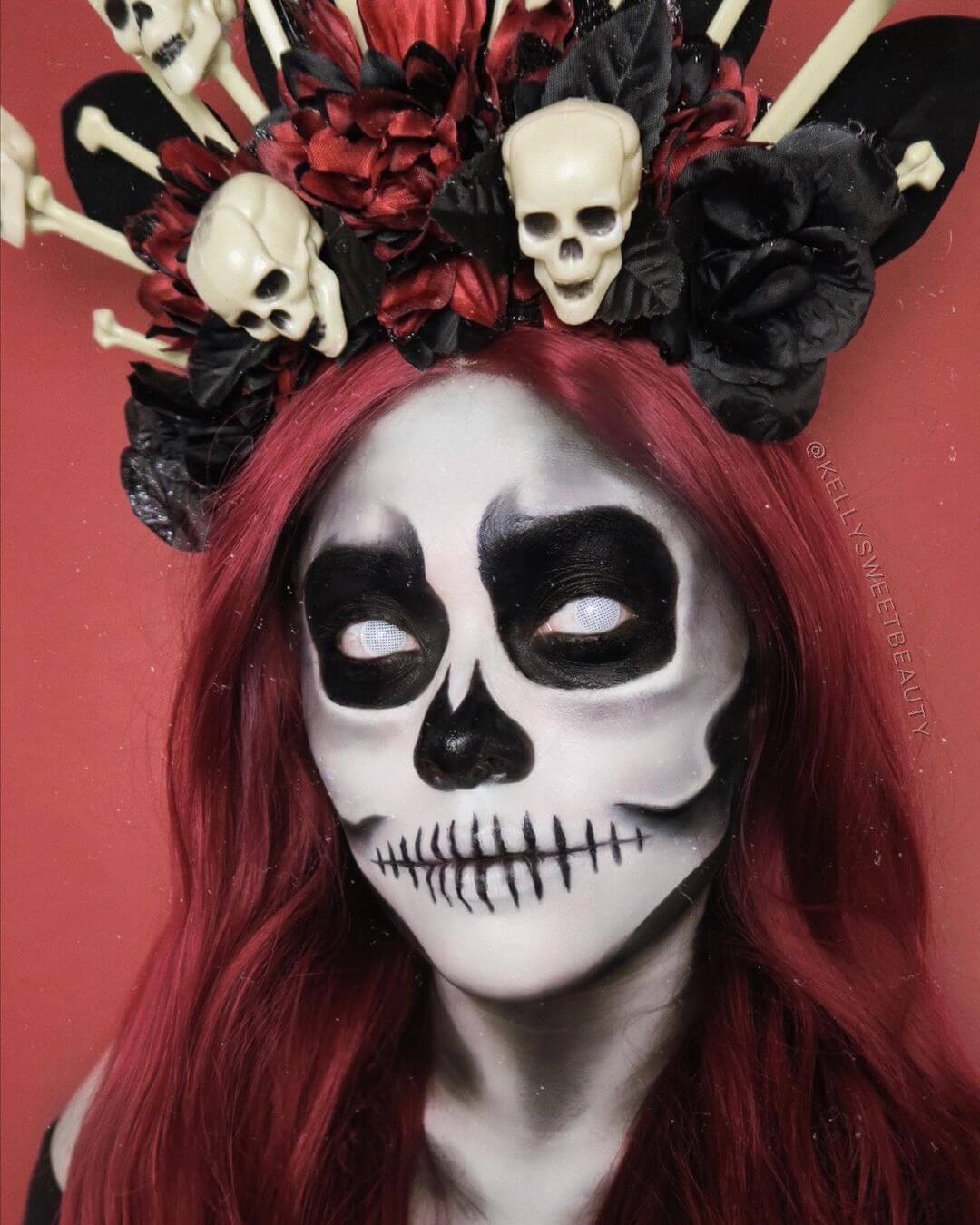 The floral skull-crowned queen everyone needed this year!
