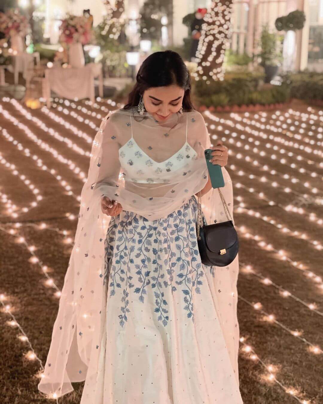 Elegant white Lehenga for you to shine on Diwali