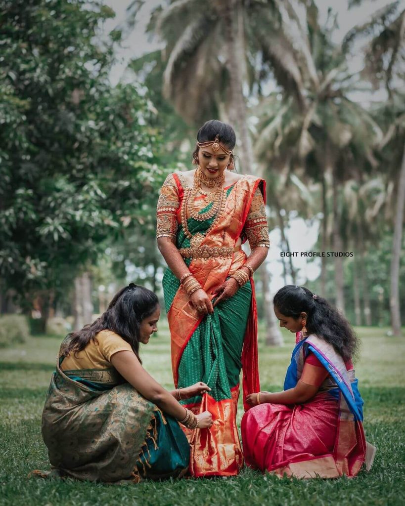 South Indian Wedding Saree for Traditional Bride - K4 Fashion