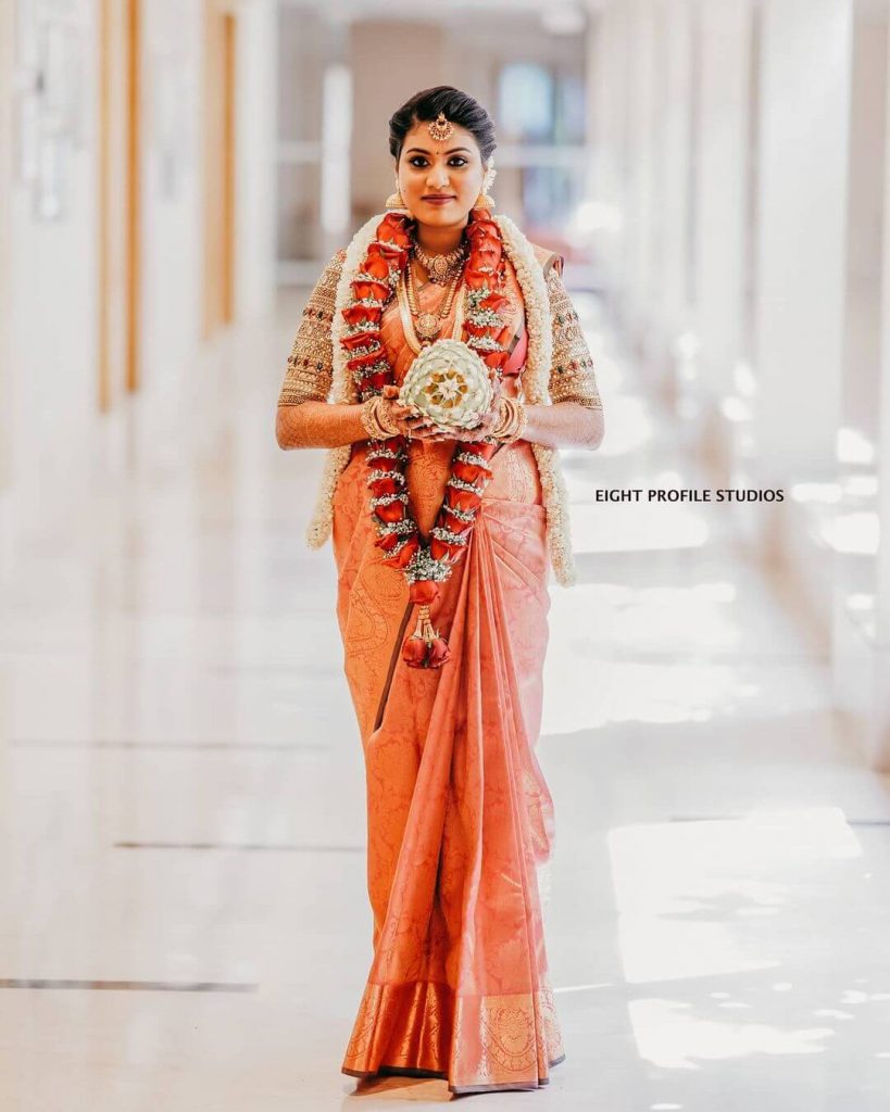 South Indian Wedding Saree for Traditional Bride - K4 Fashion