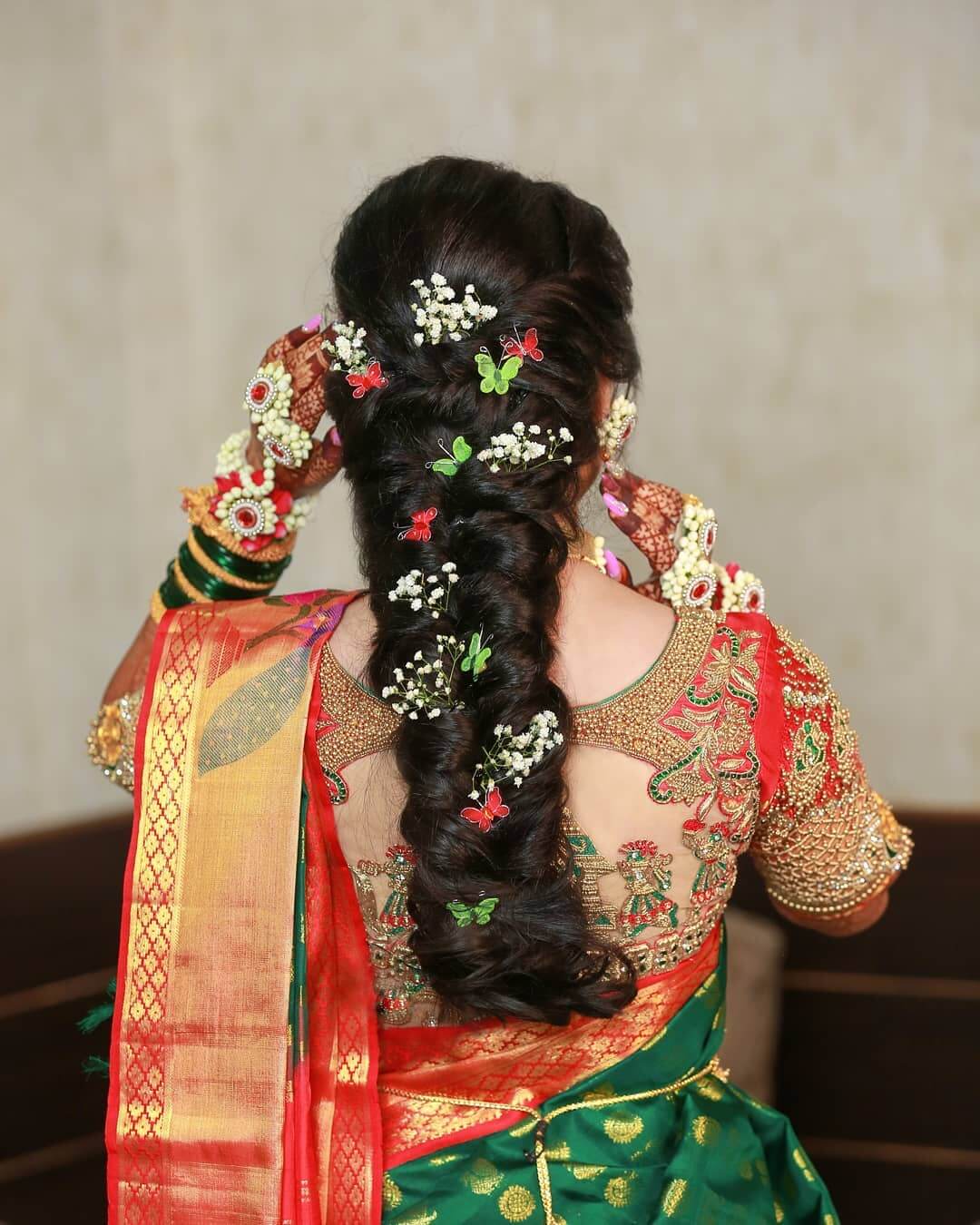 Marathi Bridal Hairstyles Baby Breaths And Butterflies! Quirky Marathi Hairstyle